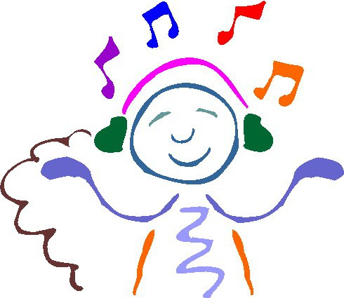 Successful clipart listening to music